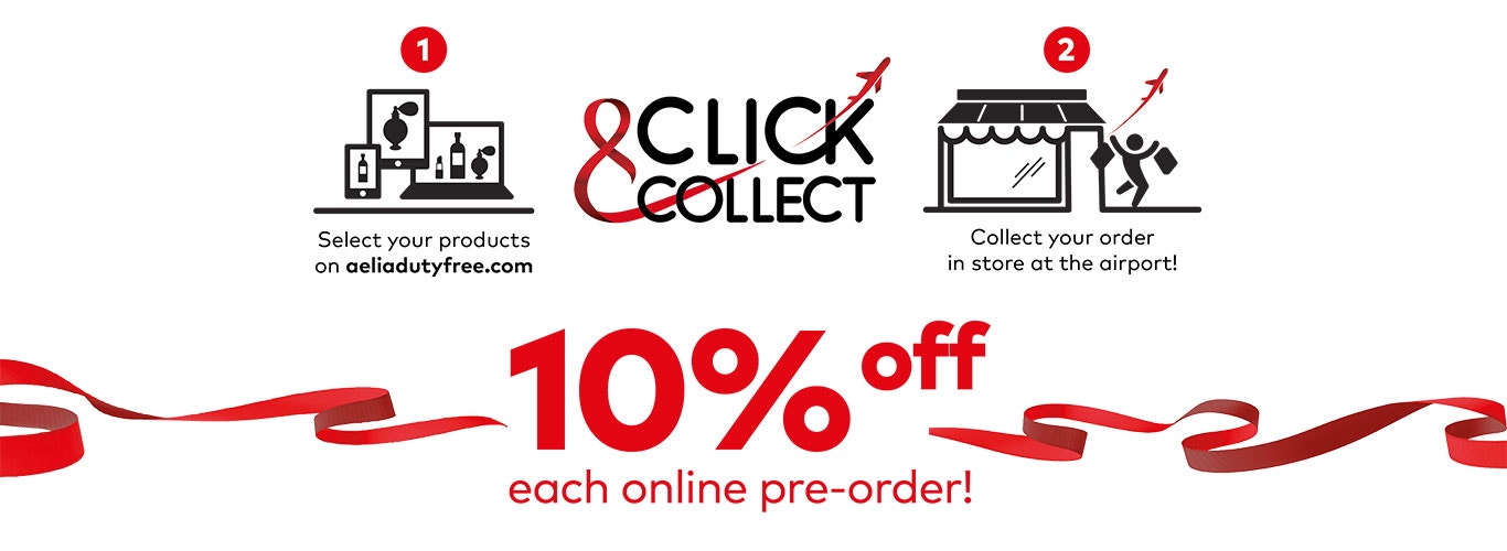 Click and Collect, 10% off each online pre-order.