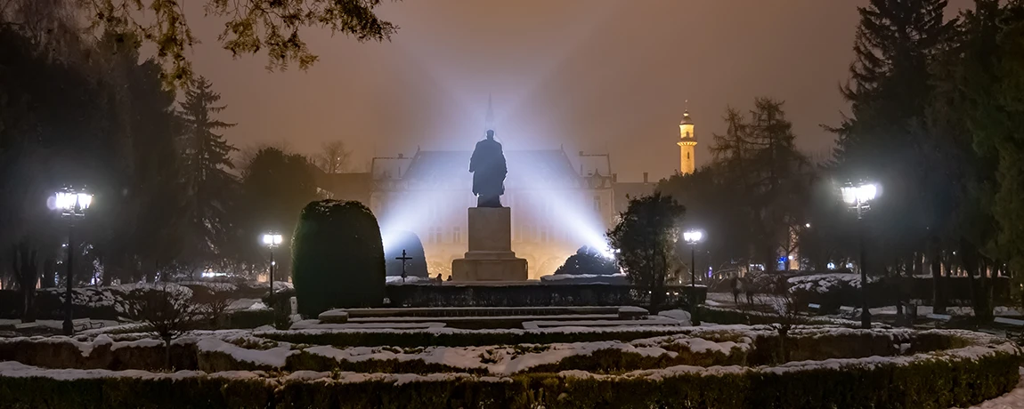 Main garden of Satu Mare, Romania