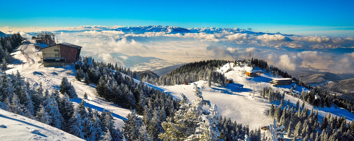 Brasov, Romania Snowy Mountains