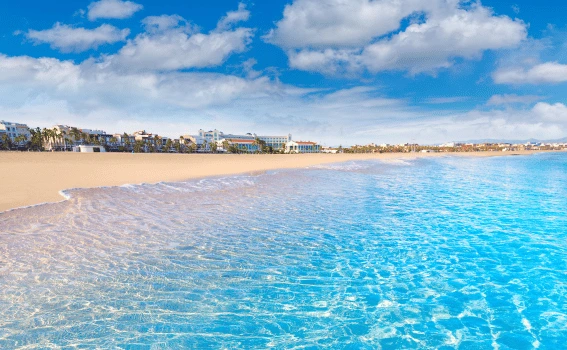 Valencia, Spain Malvarrosa Beach