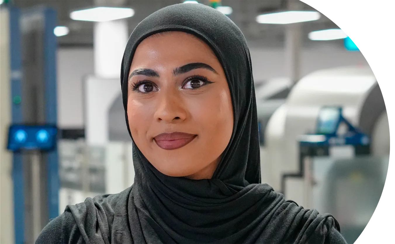 Humayra Khanom, Airport Security Officer, at London Luton Airport