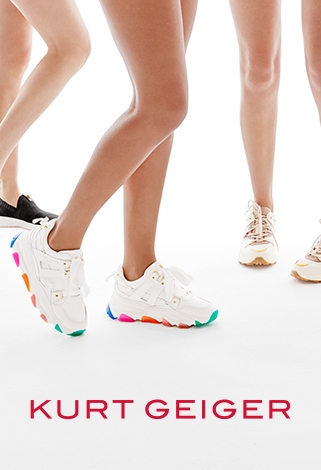 A variety of fashionable Kurt Geiger trainers.