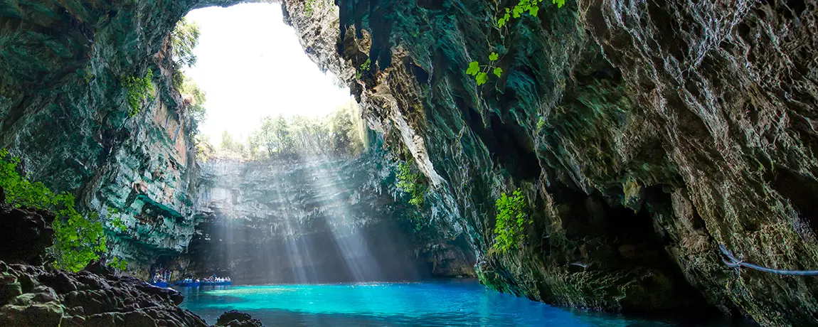 Melissania Cave in Kefalonia, Greece