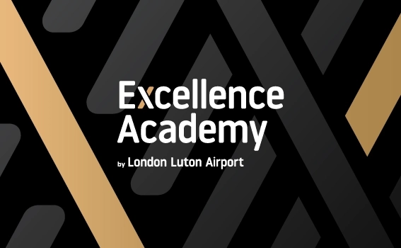 Excellence Academy by London Luton Airport, logo and branding