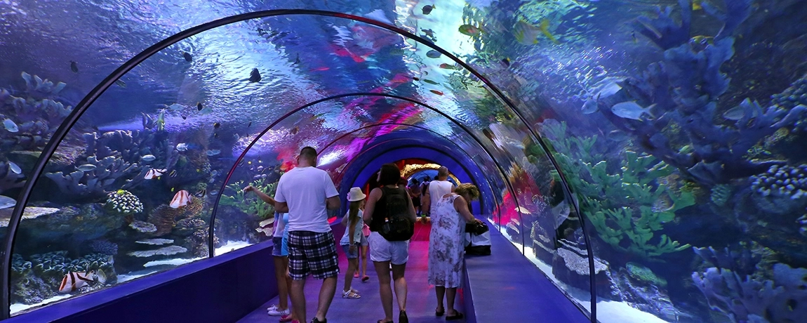 long aquarium tunnel antalya turkey