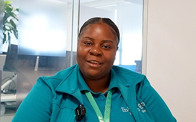 Destiny Haastrup, Airport Security Officer at London Luton Airport