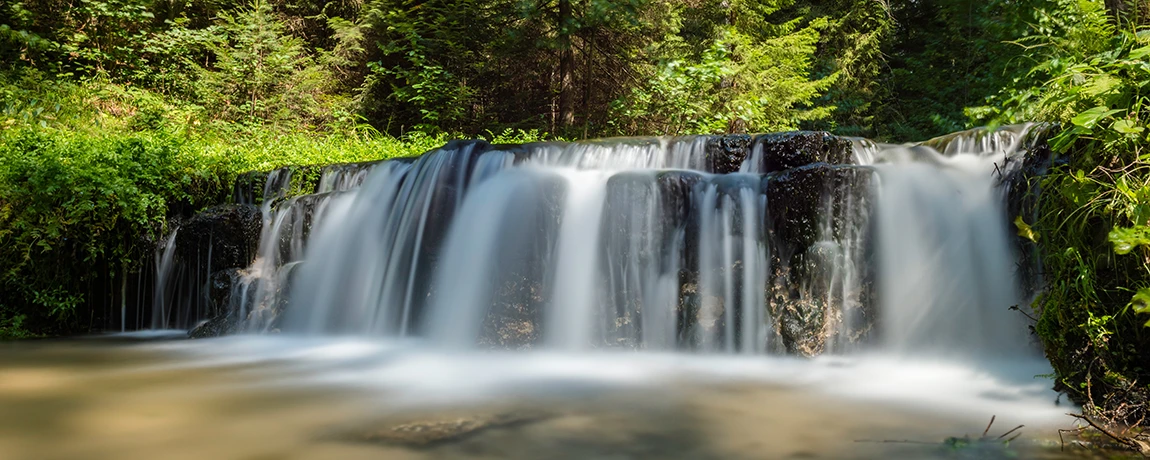Cascades in the Tanew River, in Lublin, Poland