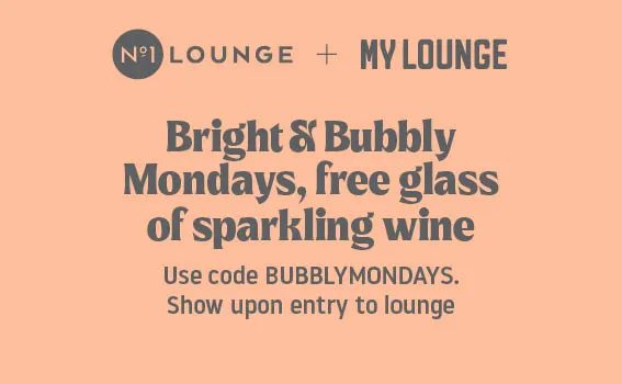 no1 lounge and my lounge free glass of sparkling wine on mondays.webp