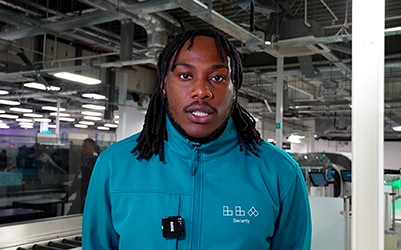 Cameron Markland, Airport Security Officer at London Luton Airport