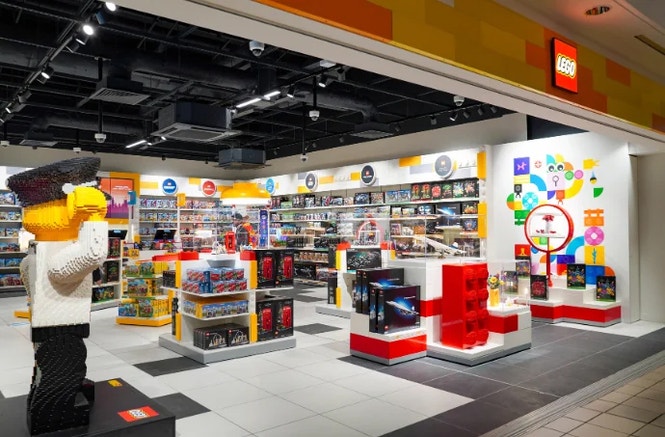 lego store front departure lounge