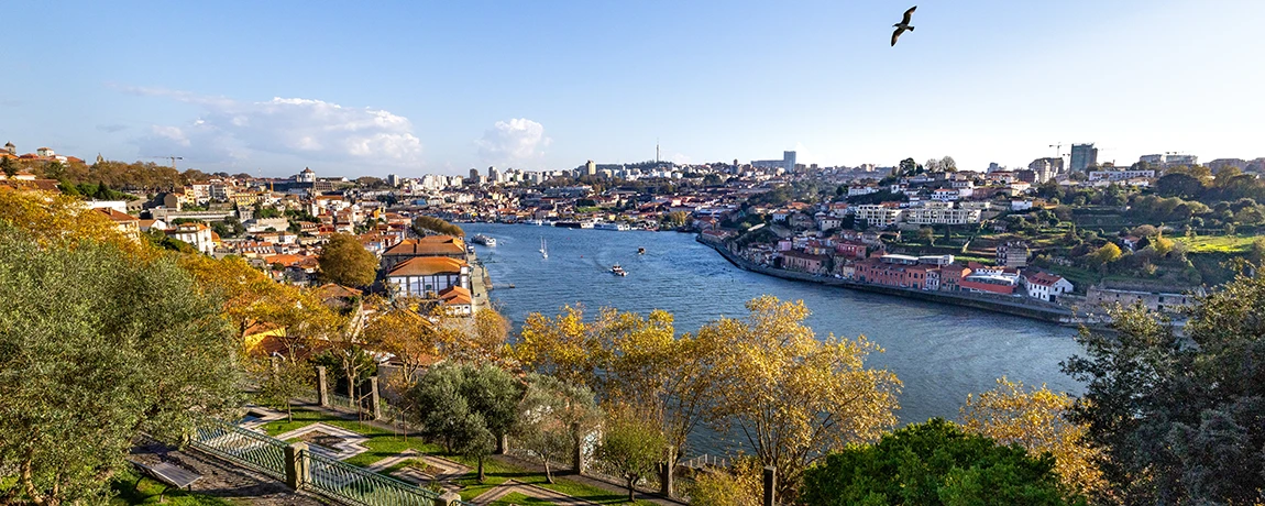 The Rio Douro river during daytime in Porto, Portugal