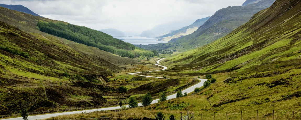 Highland mountains in Inverness, Scotland