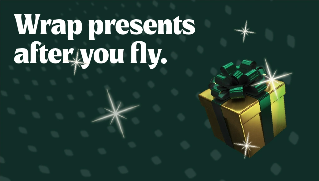 Wrap presents after you fly, in case further security checks are required