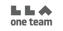London Luton Airport one team grey logo