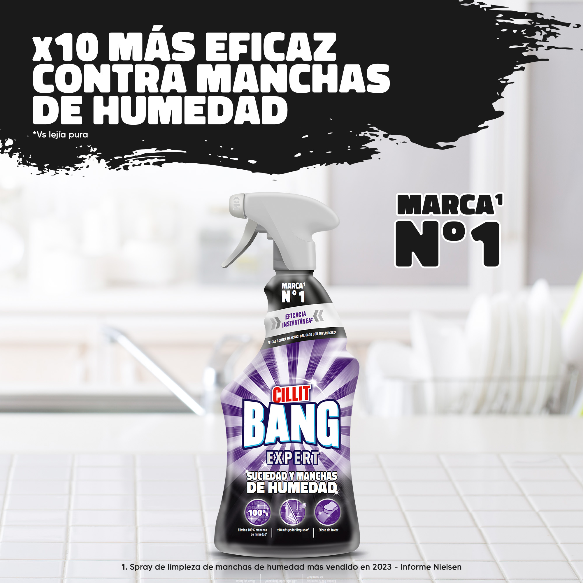 Acerca de Cillit Bang Suciedad y manchas de humedad