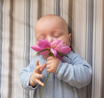 Cómo estimular el olfato del bebé