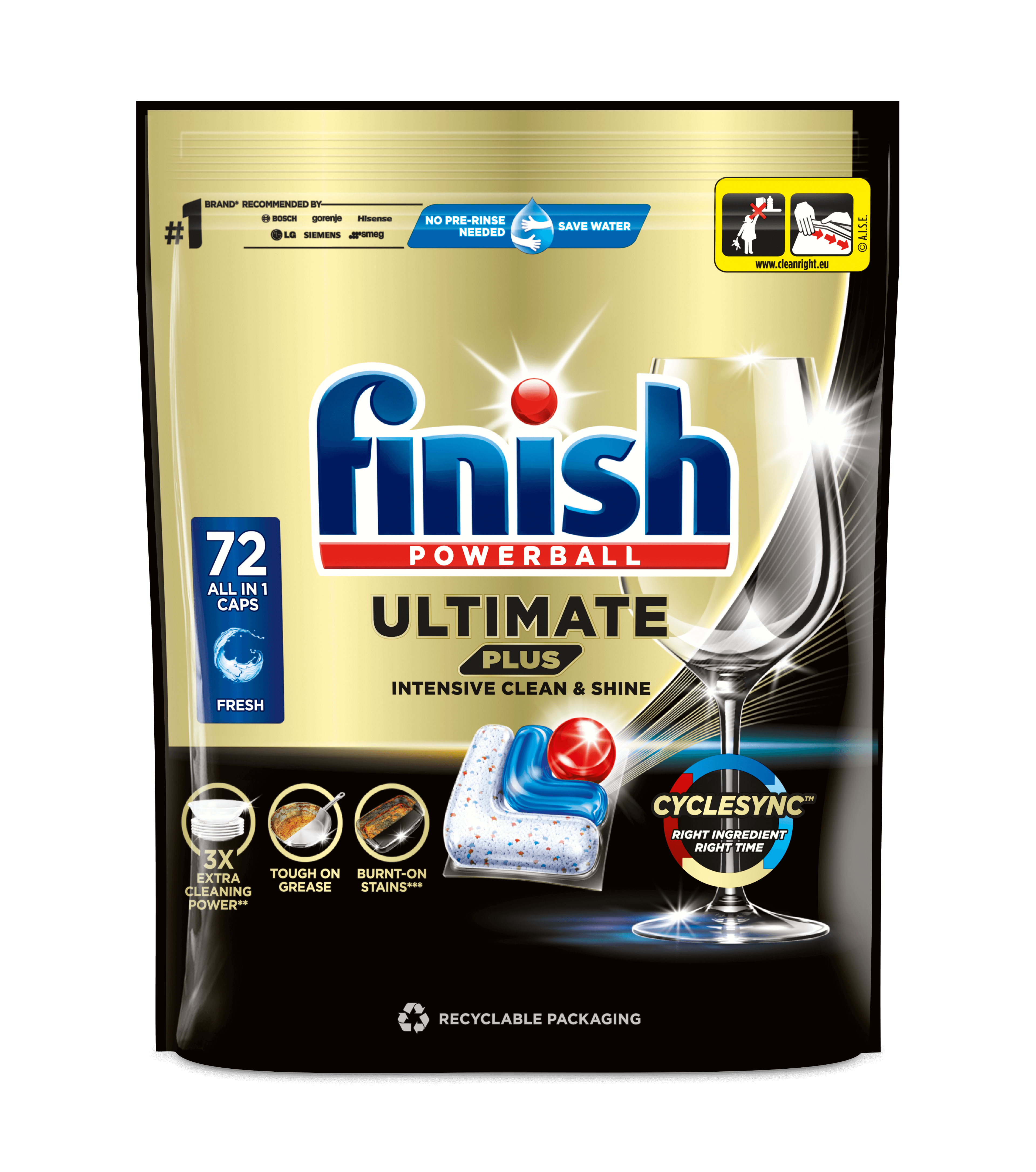  Finish Ultimate Plus Fresh 72