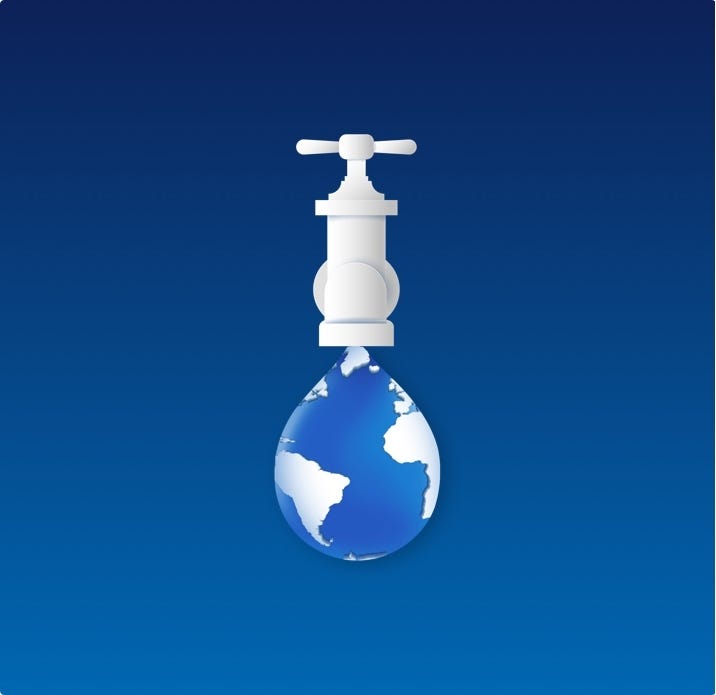 tap with water droplet