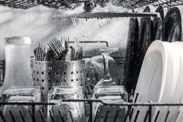 Inside A Working Dishwasher | How Much Water Does A Dishwasher Use?