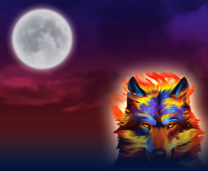 Magnificent Power Wolf Fire Spirit