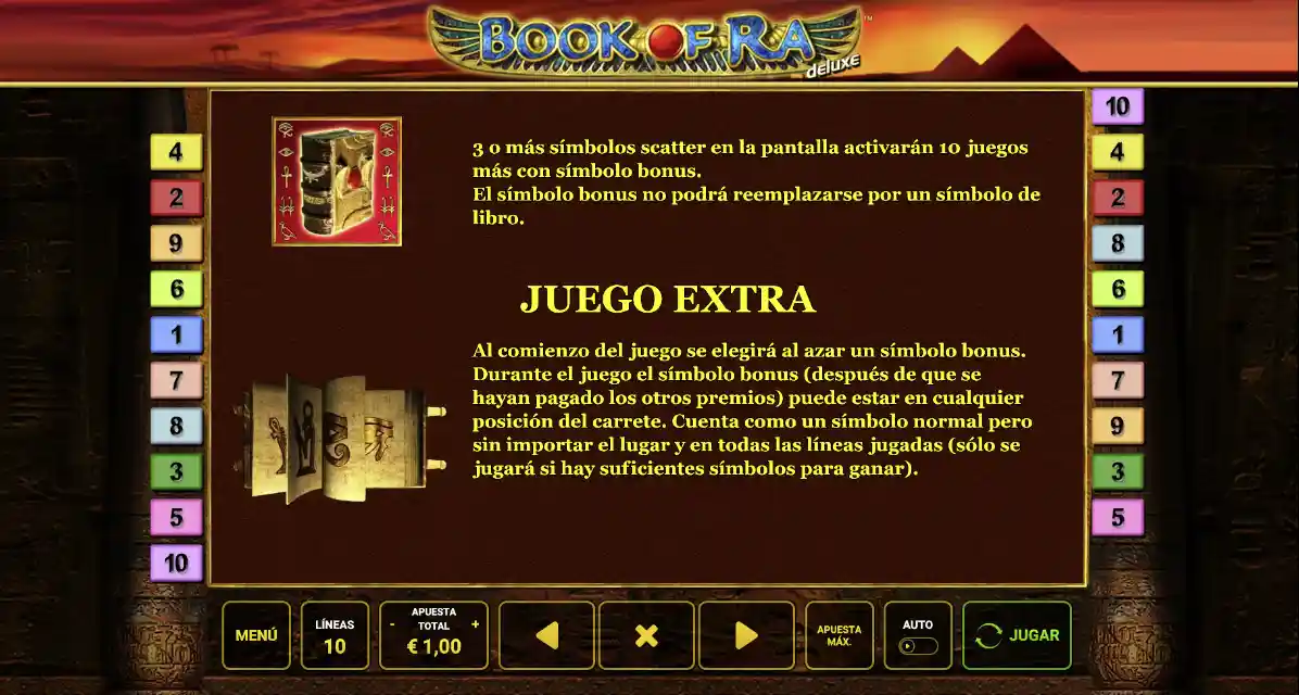 Book of Ra Deluxe - Funciones especiales