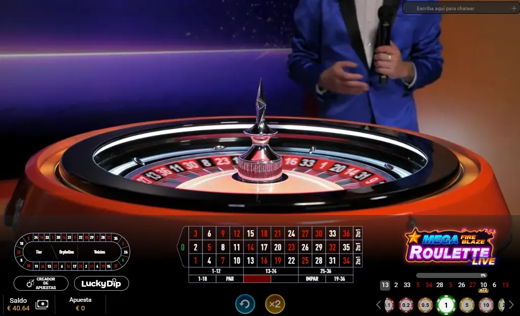 Mega Fire Blaze Roulette ruleta