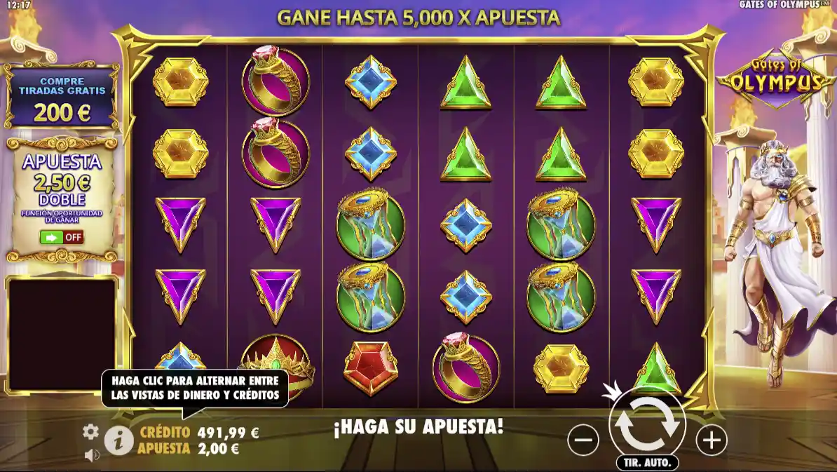 Gates of Olympus - Carretes