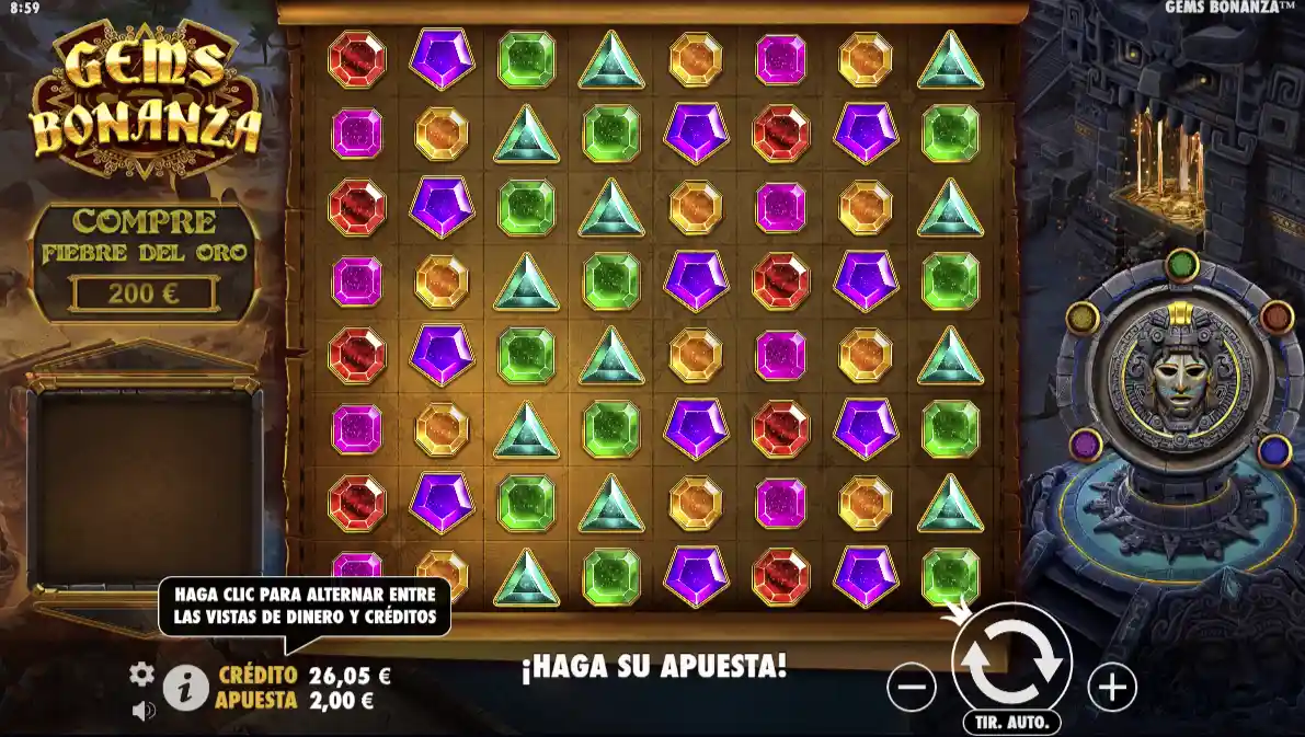 Gems Bonanza slot - Carretes