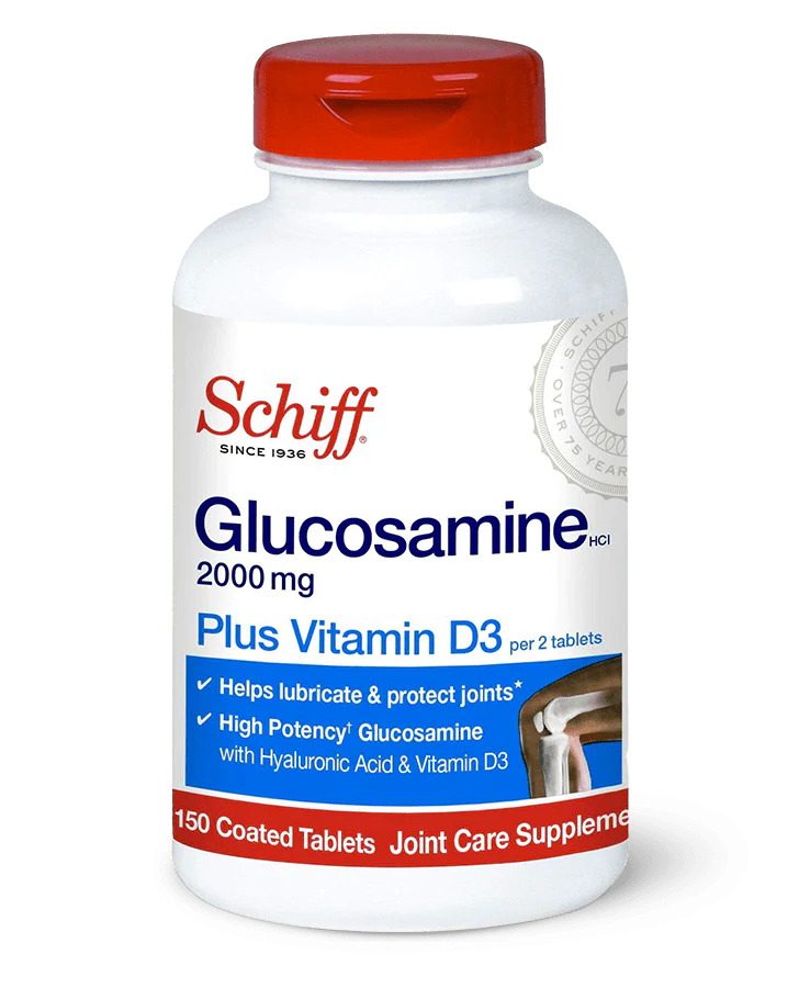 Schiff Glucosamine with Vitamin D3 & Hyaluronic Acid 2000mg