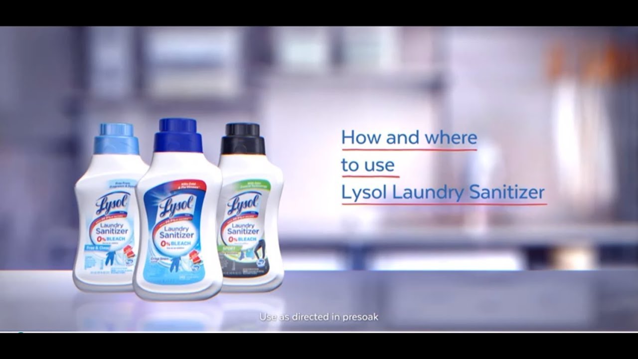 How And Where To Use Lysol Laundry Sanitizers