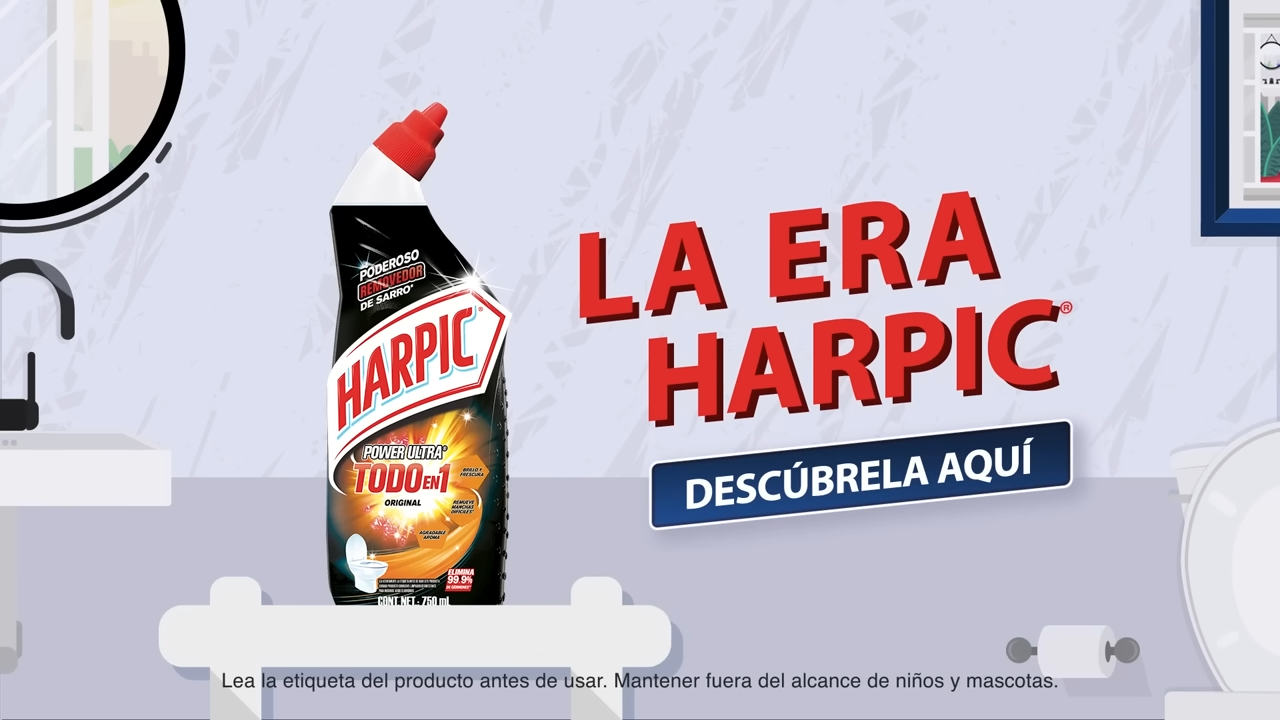 Saca el sarro de tu baño con Harpic