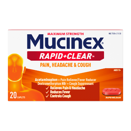 RAPID+CLEAR PAIN, HEADACHE & COUGH