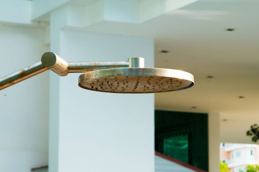 This showerhead is covered in limescale