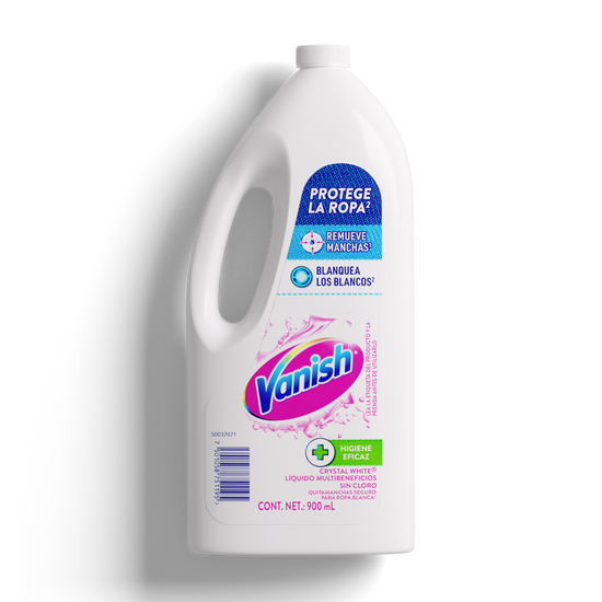 VANISH® LÍQUIDO CRYSTAL WHITE® QUITAMANCHAS PARA ROPA BLANCA