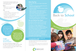 Leaflet: Back to School Hygiene