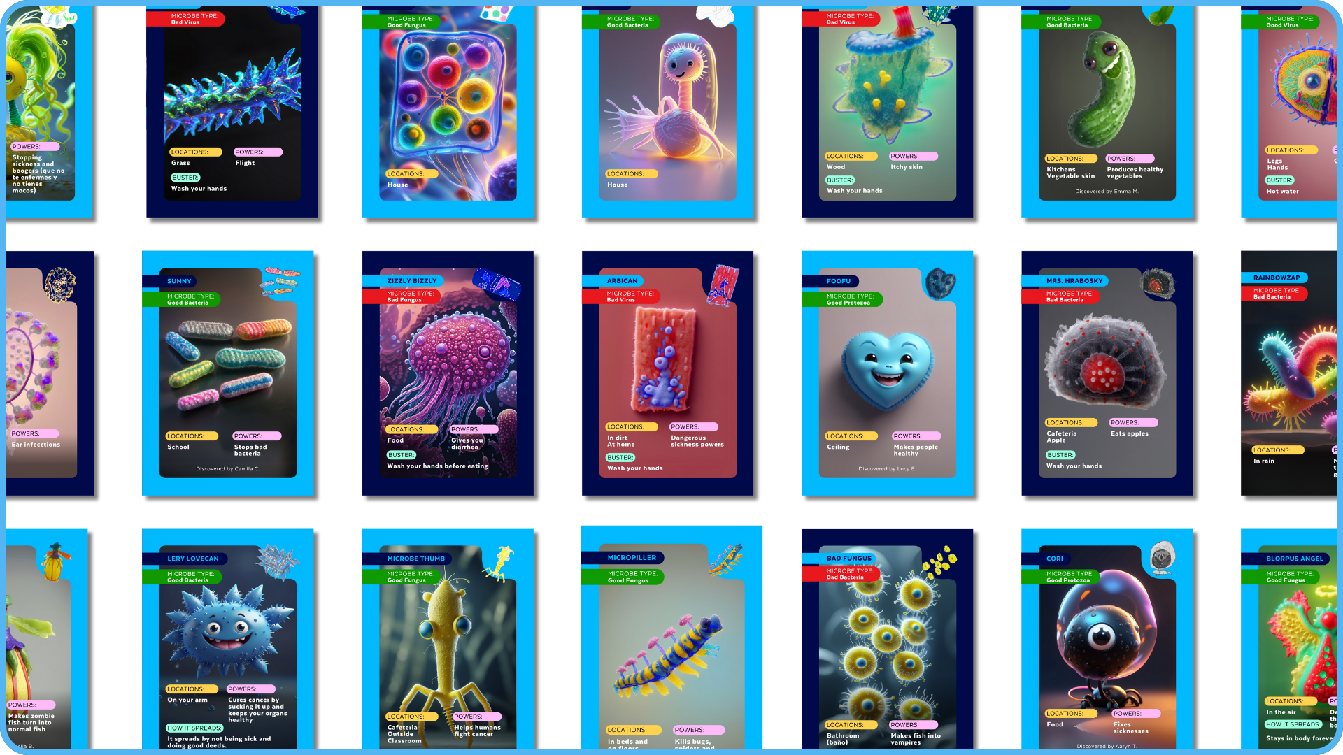 List of Classroom's Work