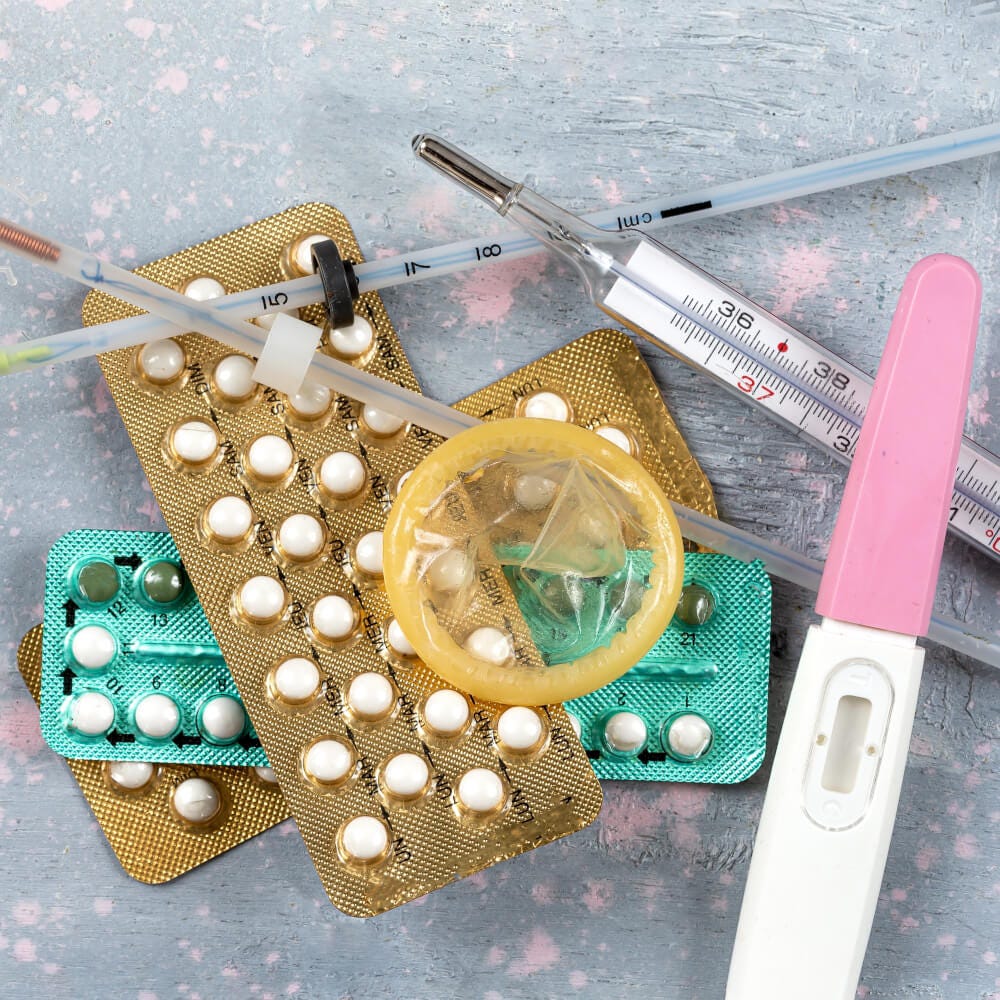 Varias opciones de metodos anticonceptivos
