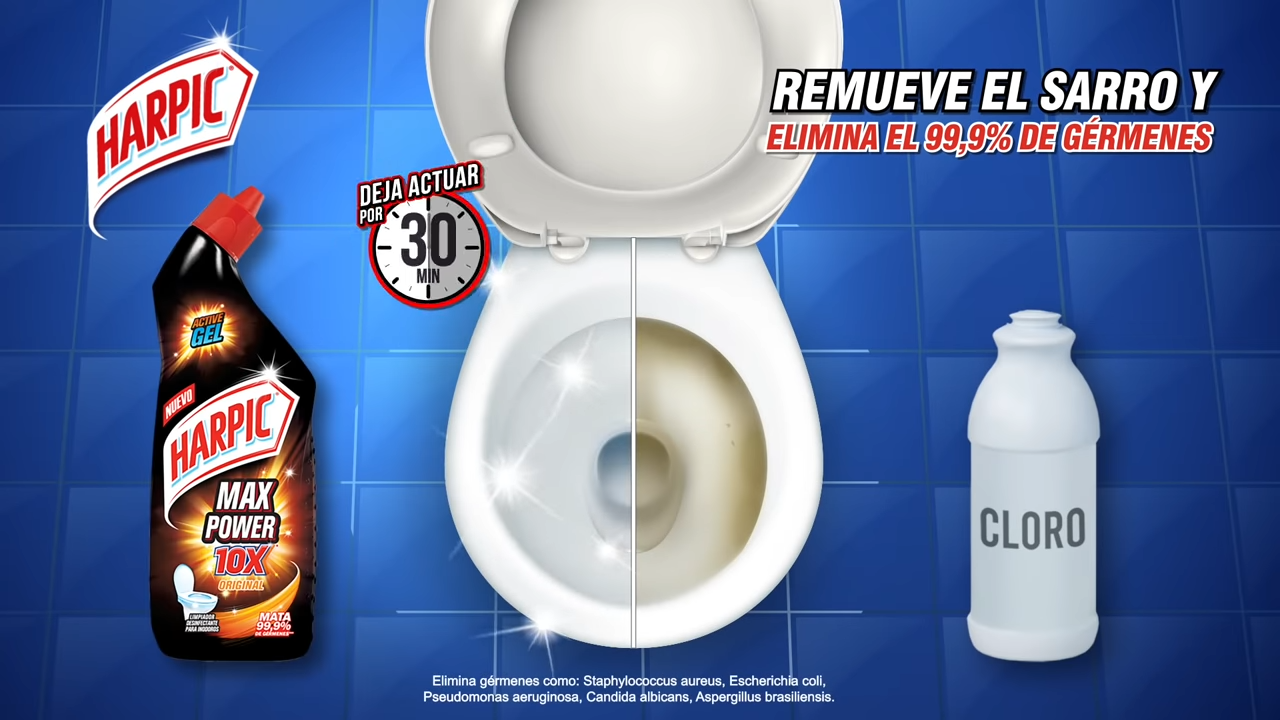 Usa Harpic para tu baño