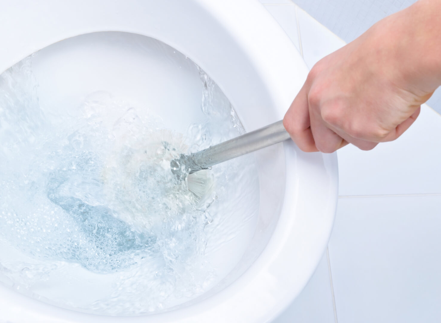 Cepilo para limpiar el inodor