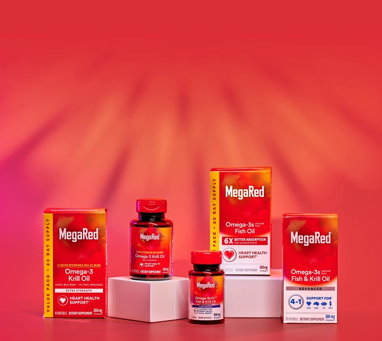 Support Your Heart Health with MegaRed® Omega-3 Supplements
