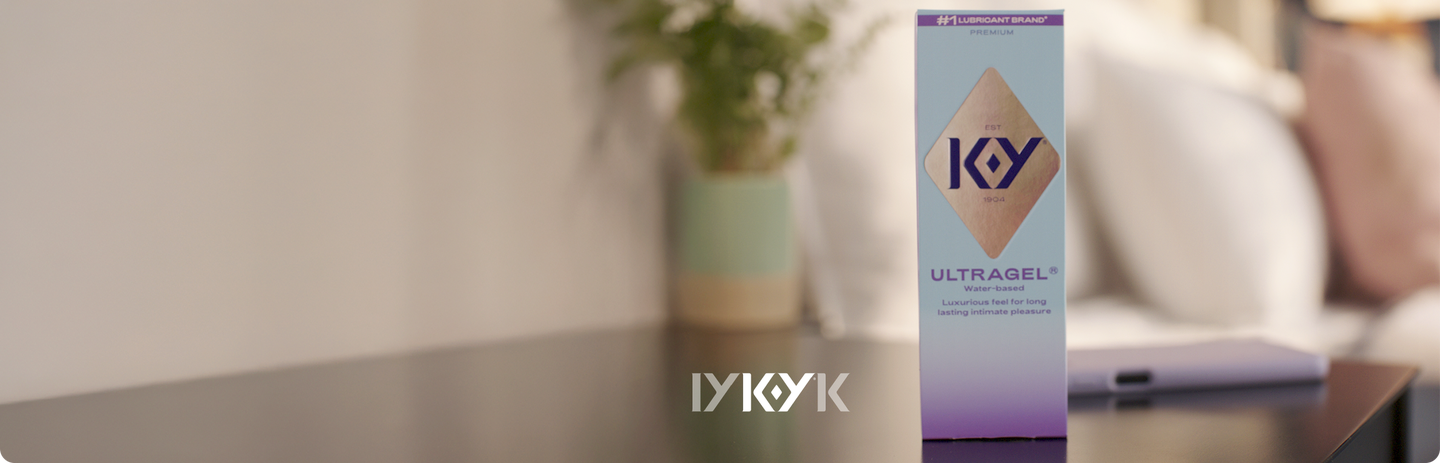 KY Ultragel box on a table