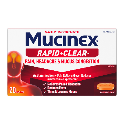 RAPID+CLEAR PAIN, HEADACHE & MUCUS CONGESTION