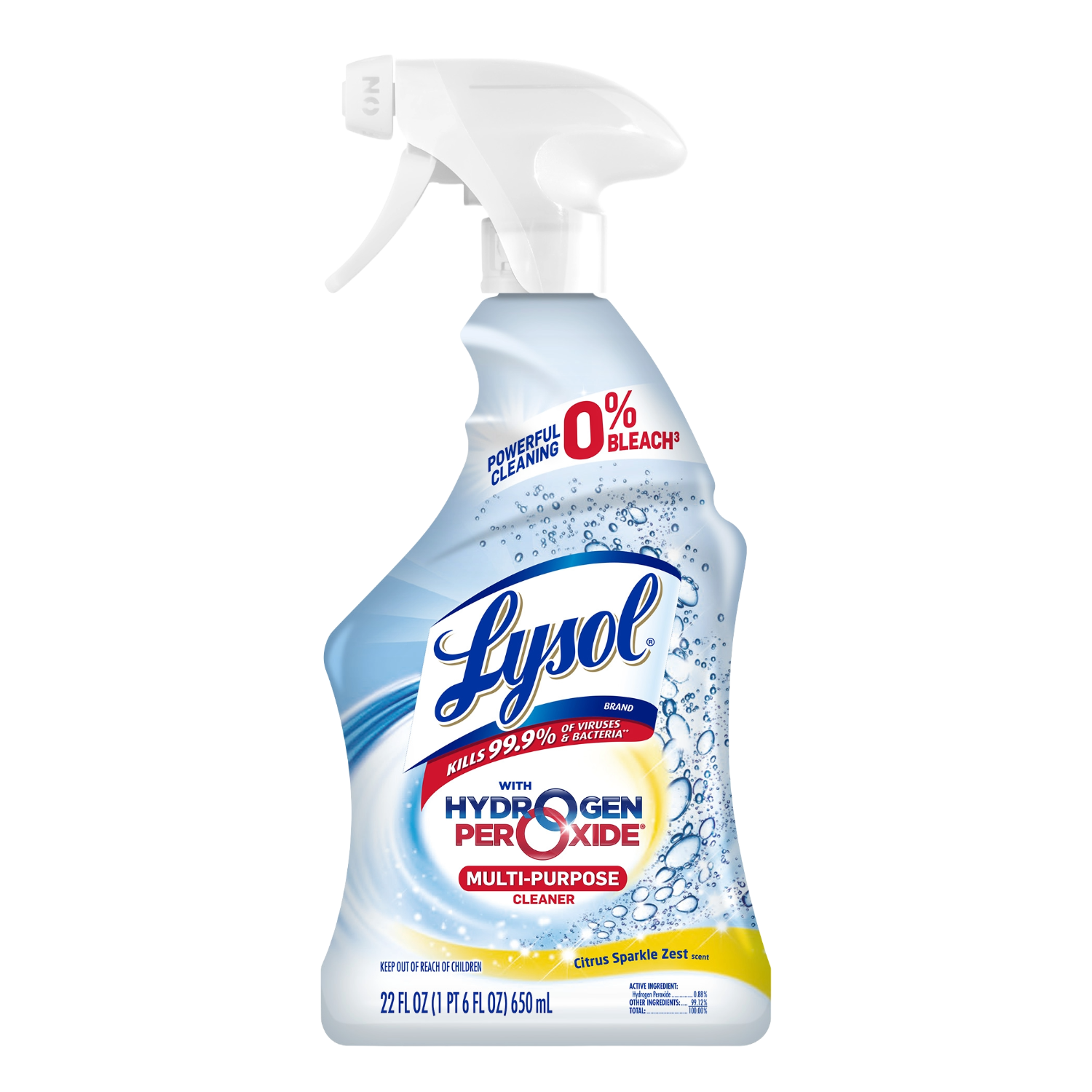 Power & Free Citrus Sparkle Cleaner 22oz | Lysol US