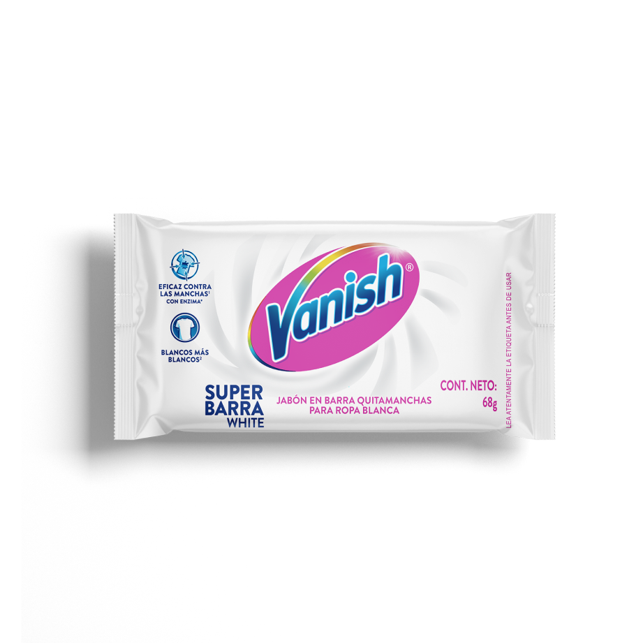VANISH® JABÓN EN BARRA QUITAMANCHAS PARA ROPA BLANCA