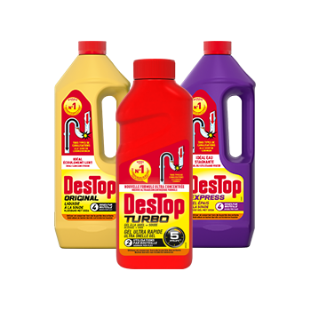 Destop Original, Destop Gel Express et Destop Spécial Cuisine