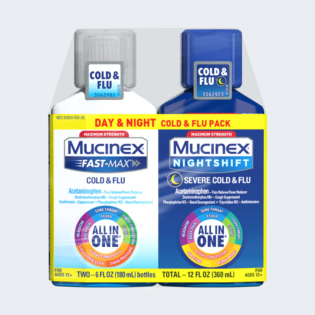 Maximum Strength Fast-Max<sup>®</sup> Cold & Flu (All-in-One) + Maximum Strength Nightshift™ Severe Cold & Flu