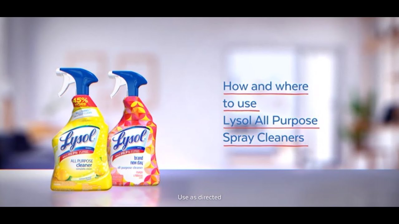 How and where to use lysol all purpose cleaner