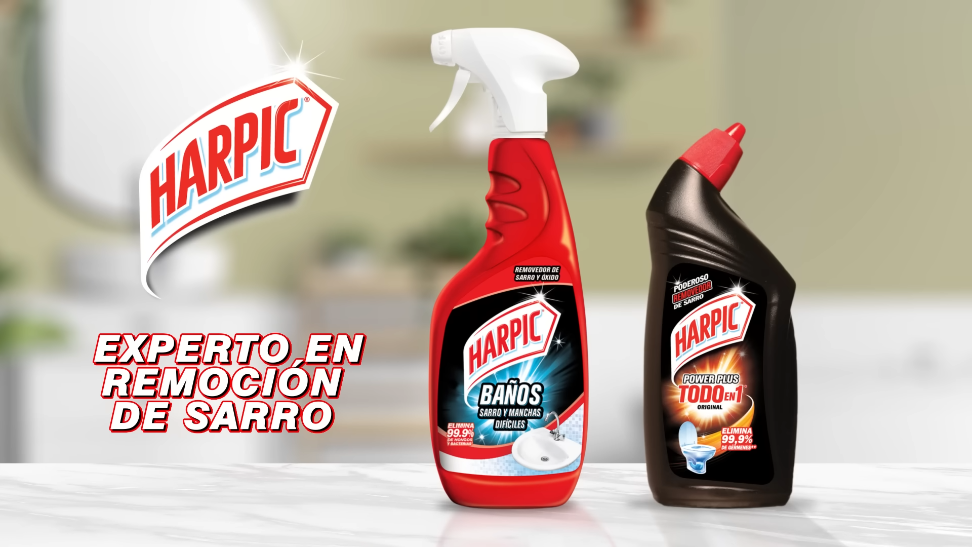 Limpia tu baño con Harpic