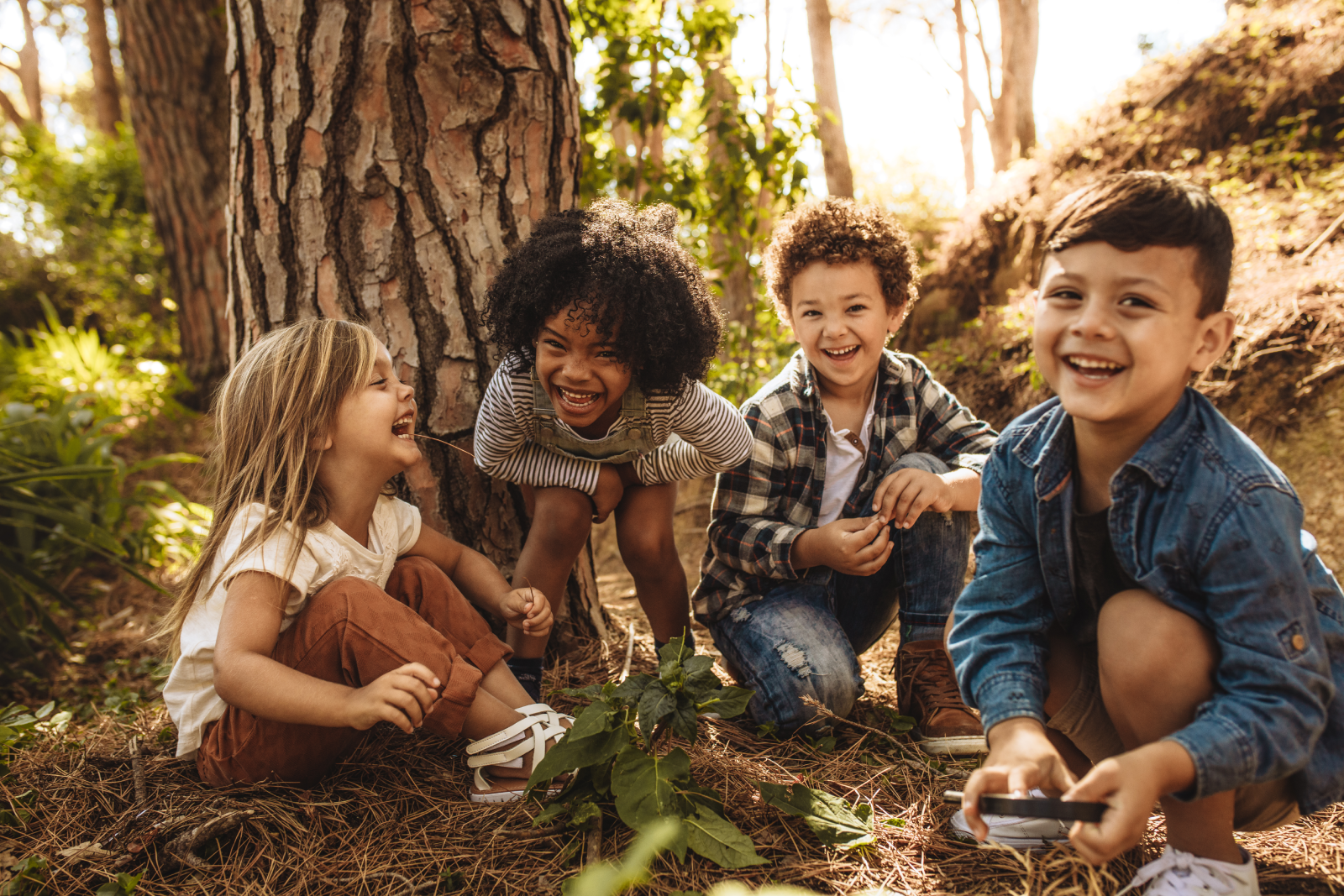 Smiling group of children