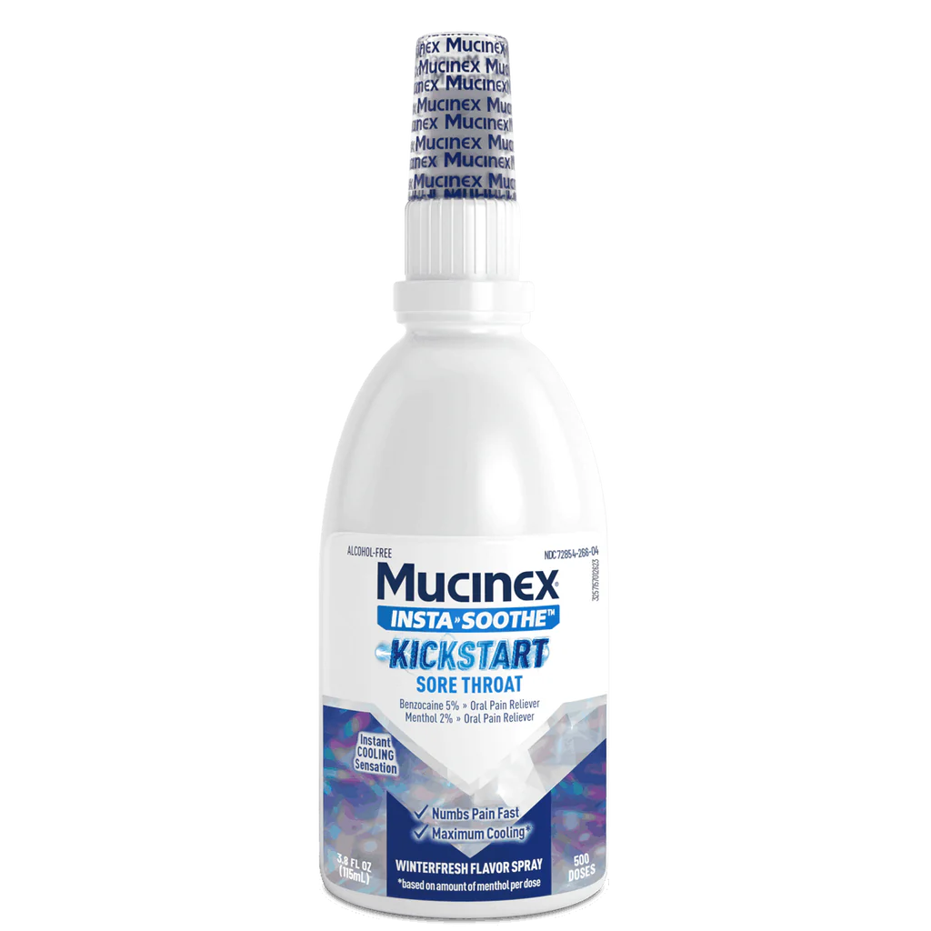 Mucinex® InstaSoothe™ Kickstart Sore Throat Winterfresh Spray